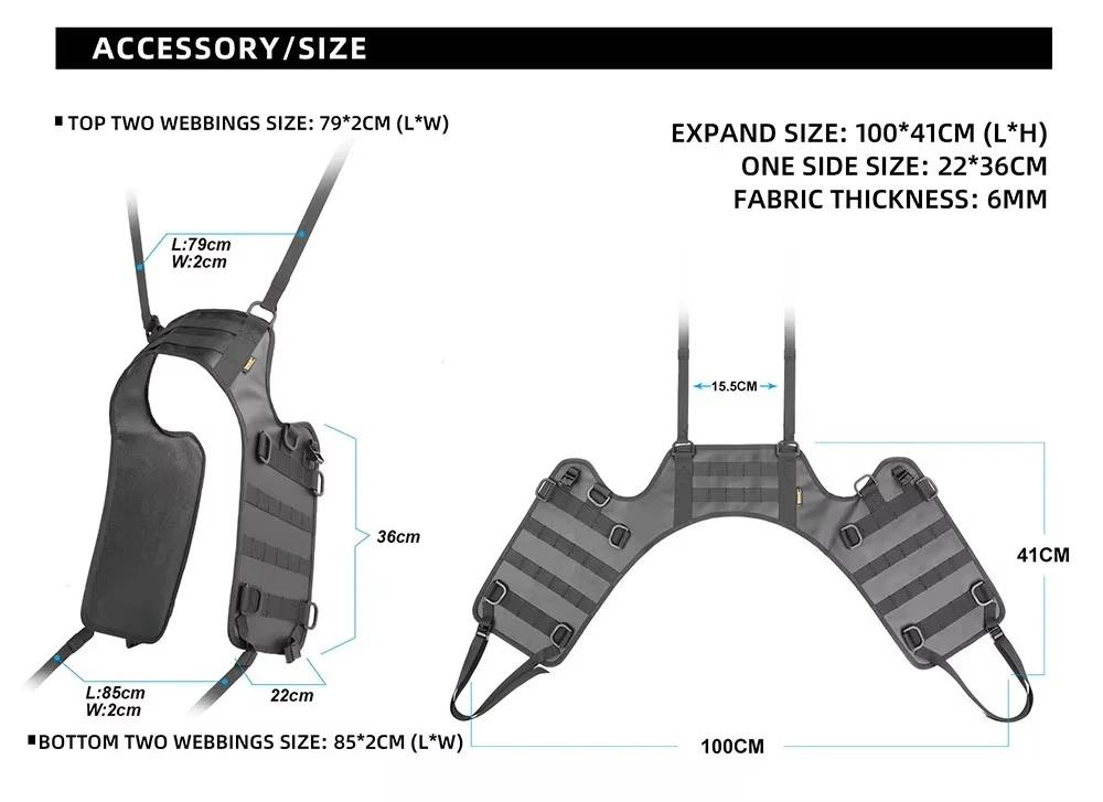Motorcycle Tail Bag Base Support Rack Universal Mounting Pad for Rear Seat Bag Installation Motocross Luggage Carrier