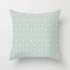 Mint Green Geometric Print Pillowcase Car Ornaments Office Living Room Home Pillowcase