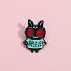 Style Modern Cartoon Believe Brooch Whimsical Animal Fly Metal Badge Collectors For
