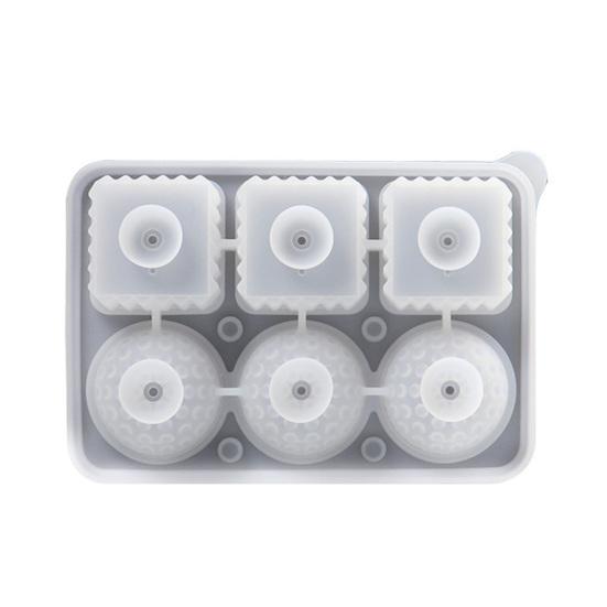 

Форма для кубиков льда для виски Силиконовая форма для льда для больших шариков и кубиков льда Гибкая Легко извлекается Без BPA Можно мыть в посудомоечной машине Кубик льда серый