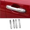 Chrome Car Door Handles Cover Trim 4pcs For Toyota RAV4 2019-2023