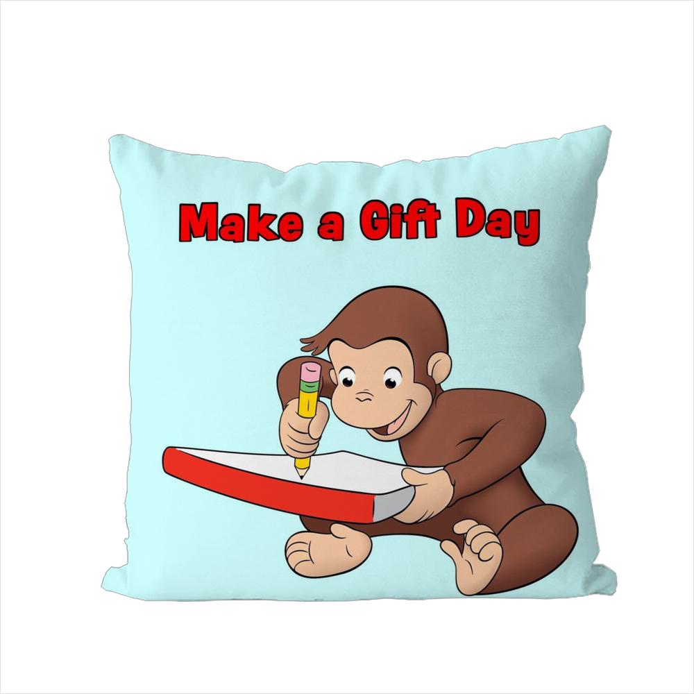 

CCurious George Pillow Case For Car Sofa Decorative Home Doublesided Print Plush Square Throw Pillow Cushion Cover 30x30cm