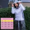 Regenmantel für Damen, Kurzer Stil, Transparent, Sturmsicher, Outdoor, Männliches Model, Laufstegfotografie, Trendiger Regenponcho, Nicht Einweg-Eva