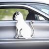 Yousheng Car Decal Metal Cat 3D Animal Emblem for Scratch Hiding Chrome Finish Zinc Alloy Sticker for Body And Trunk Weatherproof Outdoor Use