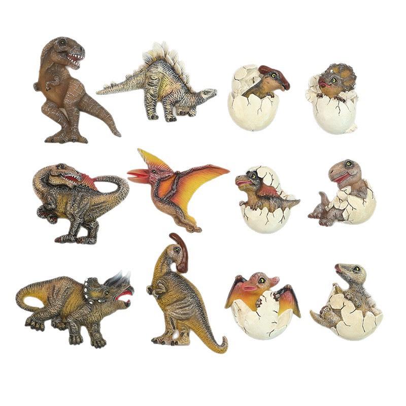 3D Stereo Jurassic Dinosaurier Harz Kühlschrankmagnet für Kinder