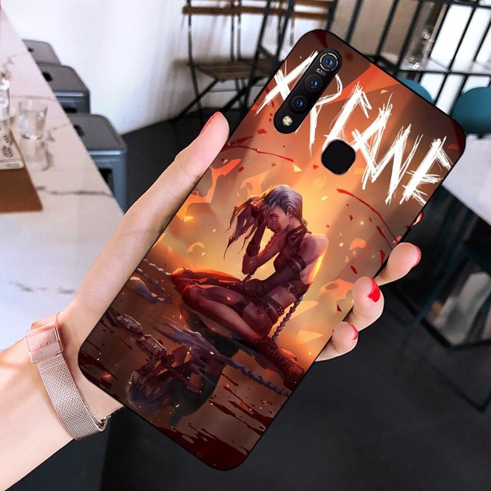 Anime Arcane Jinx-Vi Phone Case For Huawei Y9 6 7 5 Prime Enjoy 7s 7 8 plus 7a 9e 9plus 8E Lite Psmart Shell