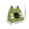 Felt Cat House Privacy Cave Cute Furniture Sturdy for Indoor Cats Foldable Kitty Washable
