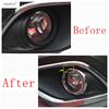 Anel de Moldura da Lâmpada de Neblina Dianteira Círculo Frame Cobertura Acabamento ABS Cromado Acessórios de Decoração Para Mitsubishi Outlander 2015 -