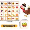 Party Themed Thanksgiving Fun Bingo Game Set With Paper Cards And Sheets Call