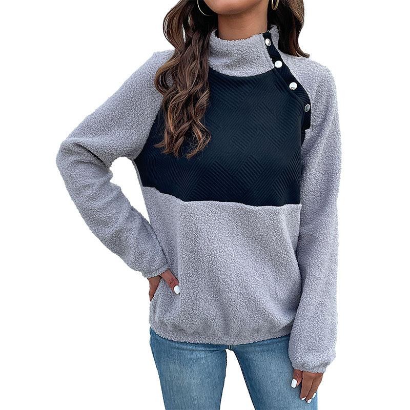 Casual Comfort and Versatility Autumn and Winter Women's Long-sleeved Plush Sweater