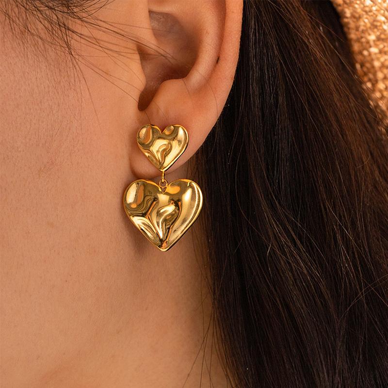 Irregular Geometrrings For Women Retro French Earrings Design Simple Temperament Senior Fashion Jewelry Gift
