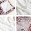 1pc Pink Blanket Christmas Pine Tree Printed Skin-Friendly Soft Blanket Washable New for Home Bedroom Christmas Decoration