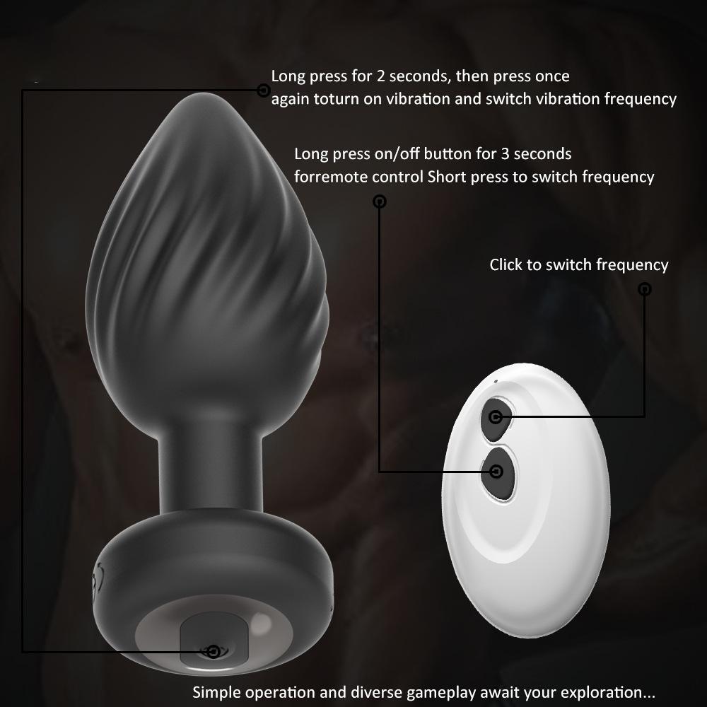 New Wireless Remote Control Male And Female Universal Harem Thread Anal Plug Prostate Orgasm Masturbation Massager Adult Product
