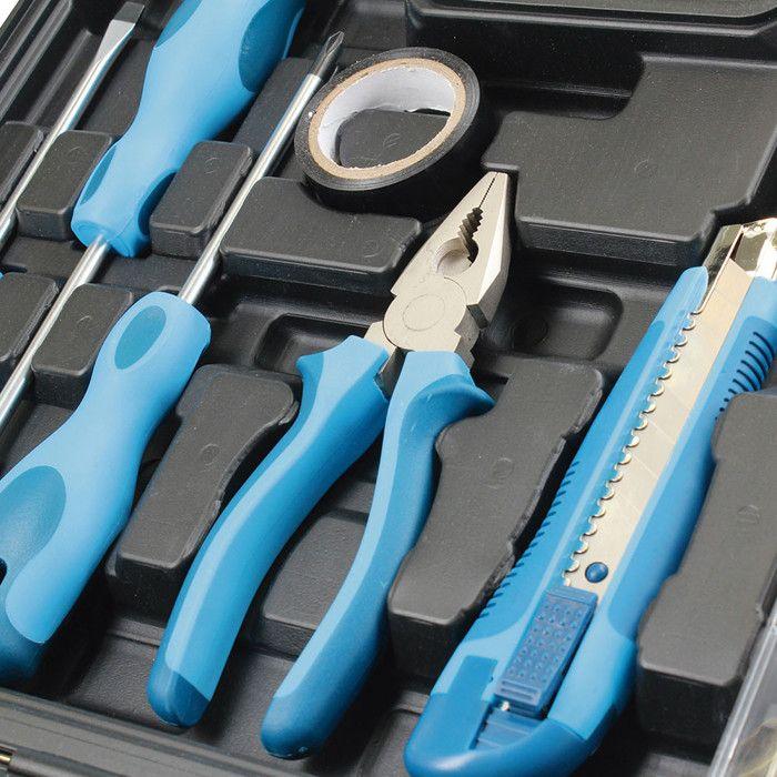 Mallette à Outils - Ferrestock - 124 Pièces - Acier au carbone - Acier au chrome vanadium - Mixte