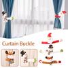 Christmas Curtain Buckle Santa Elk Elf Doll Xmas Ornaments Santa Claus Snowman Elk Shape Curtain Tieback Navidad New Year 2026