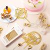 34 Pcs Birthday Candles Cake Toppers with 12 Long Thin Birthday Cake Candle 10 Numeral Birthday Candle 9 Ball Cake Toppers