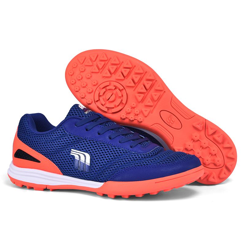 

Мужские футбольные бутсы с низким верхом, дышащие футбольные бутсы, нескользящие кроссовки для футзальных тренировок, уличные бутсы для голеностопа без шипов 44