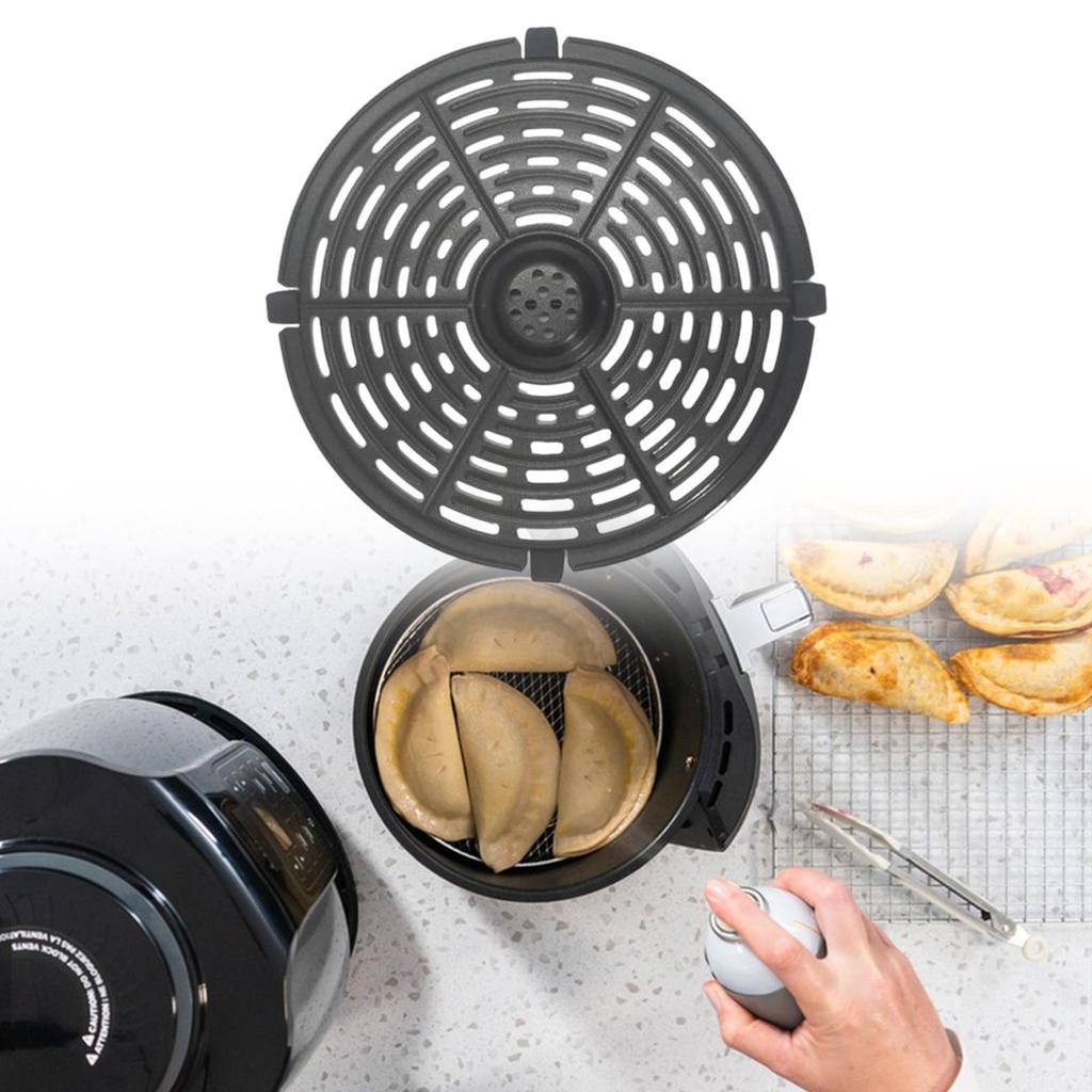 Fryer Grill Pan Grate Insert Cooking Convenient Crisper Plate, Rack for Vegetable, Steak