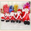 Weihnachten Weihnachtsdekorationen Hängende Santa Puppe Anhänger Weihnachtsmann Baumschmuck Plüschpuppe Spielzeug
