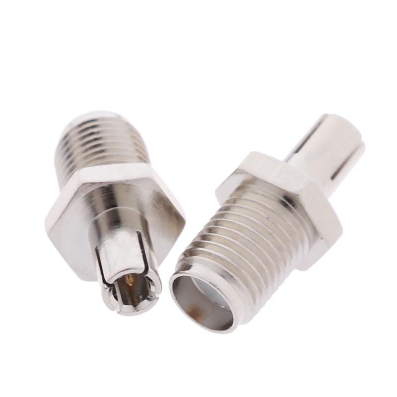 2Pcs Sma Female Jack To Ts9 Male Plug Rf Coaxial Adapter Connector