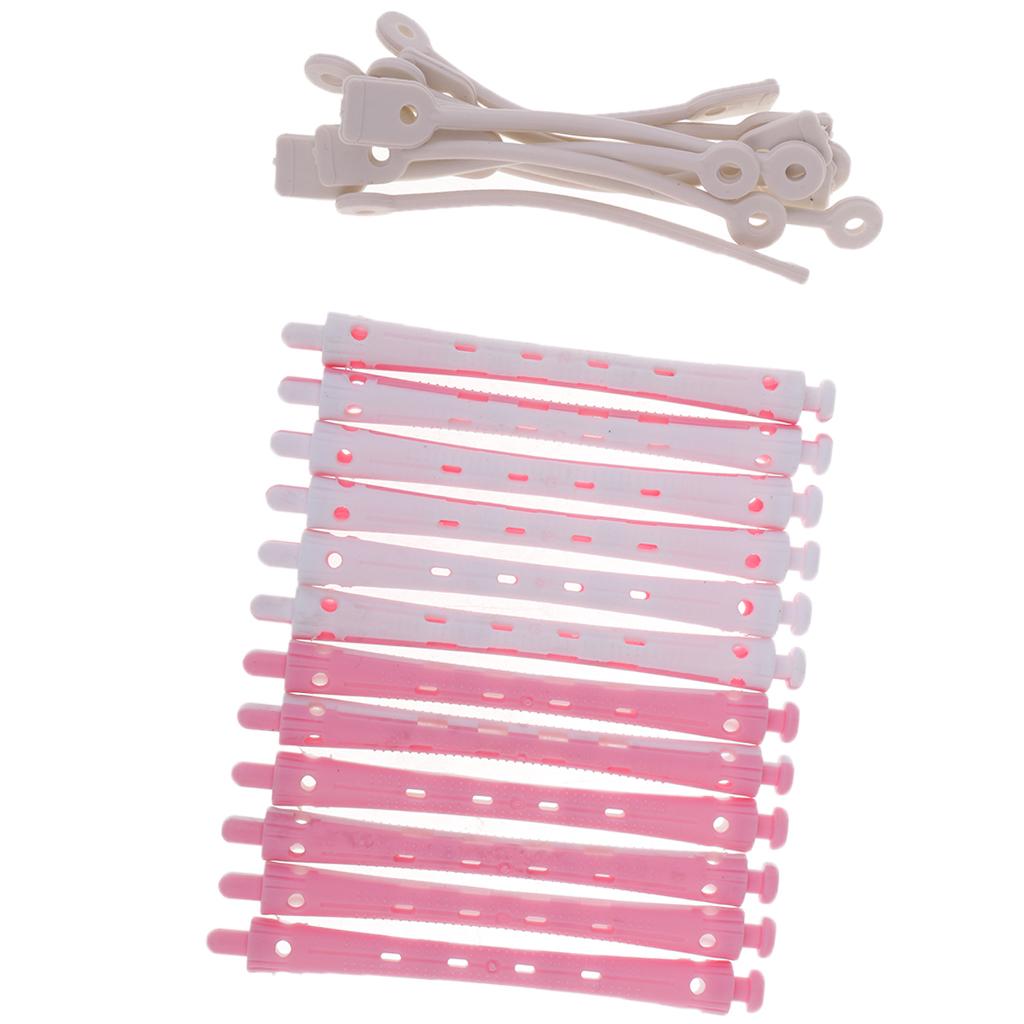 12pcs Hair Curler Clamps Hairdreser Perm Rods Styling DIY 9 X 0.8 Cm