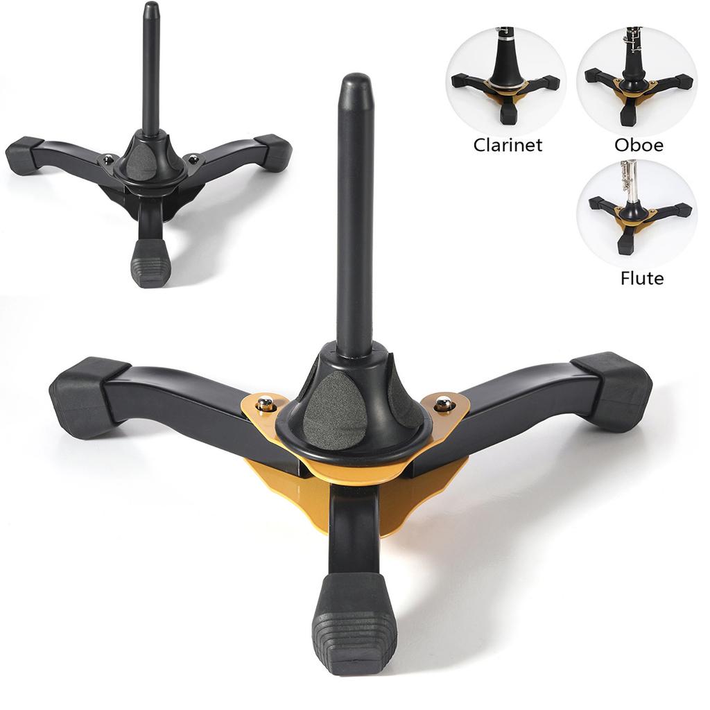 Přenosný Skládací Stativový Stojan pro Klarinet Flétnu Hoboj Dechový Nástroj Protiskluzový Lehký Držák Stojan Klarinet