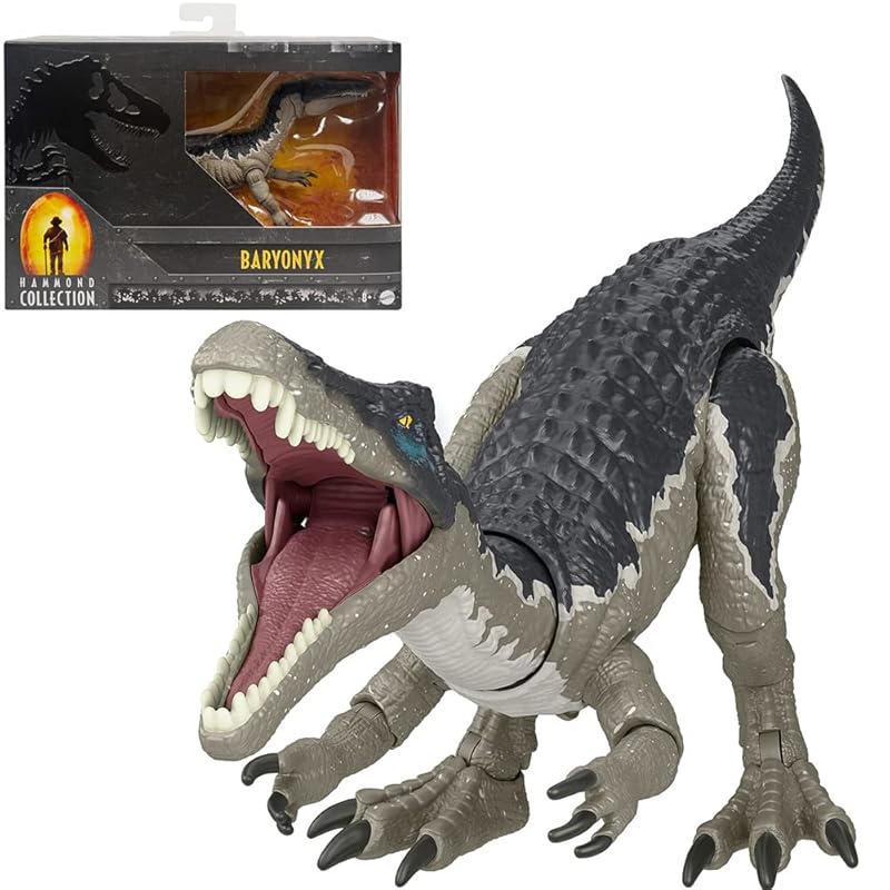 

mattel Мир Юрского периода МИР) королевство пламени коллекция хаммонда барионикс [8 лет~] HFG69 зеленый маленький