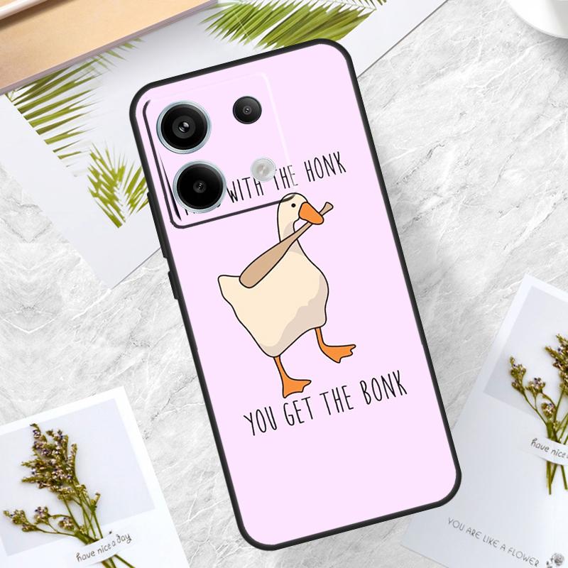 Funny Cartoon Duck Case For Xiaomi Redmi Note 13 14 Pro 12 11 10 15 Pro Plus Redmi 15 10C 12C 13C 14C 15C Cover