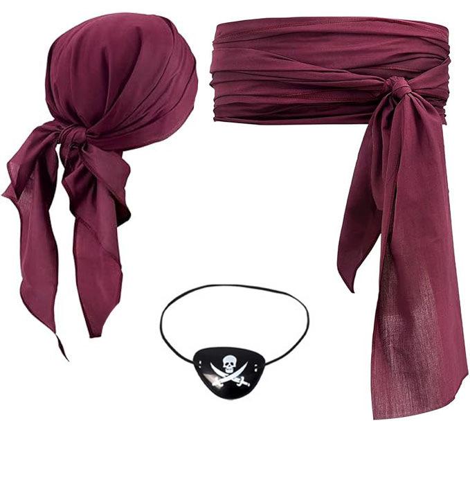 

Костюм пирата на Хэллоуин: Средневековый Ренессанс Бандана и Поясной наряд One size