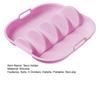 Silicone Taco Holder Reusable Taco Plates with 4 Dividers And Handle Dishwasher Microwave Oven Safe Taco Serving Tray
