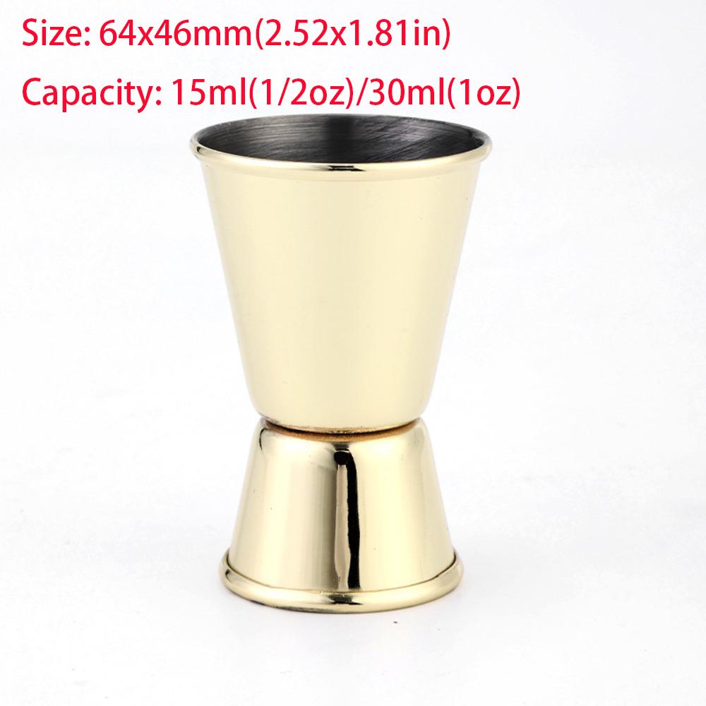15/30ml oder 25/50ml Cocktail Bar Jigger Design Japanischer Edelstahl Messbecher Jigger Double Spirit Barkeeper Küchengadg