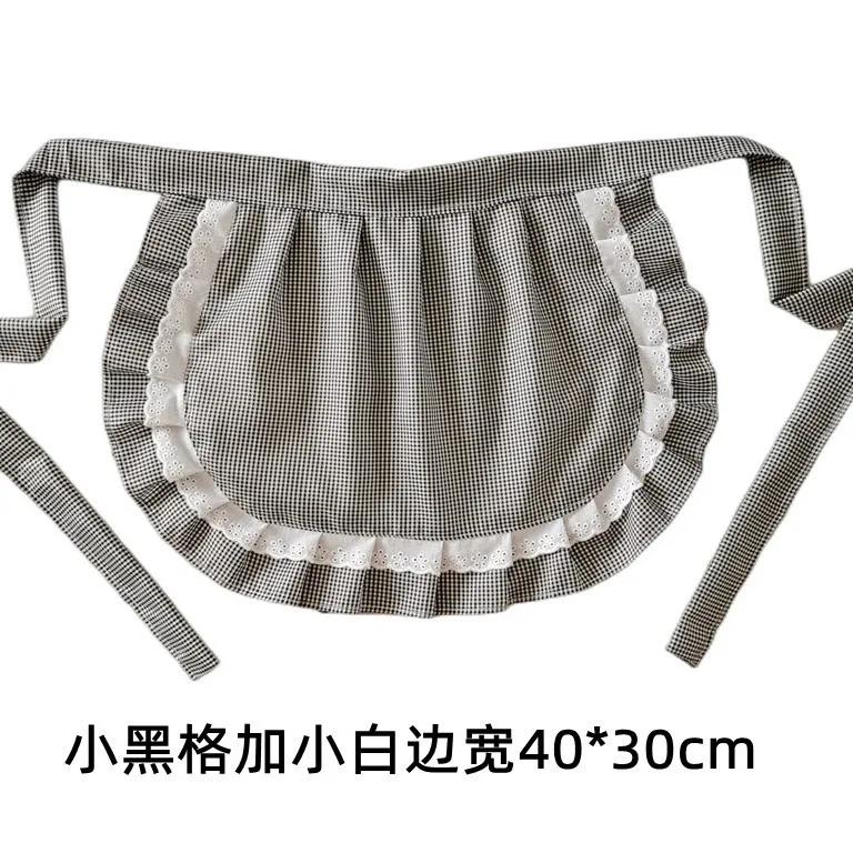 Japan Style Cute Short Apron Lolita Cosplay Delantal Cleaning Tools Kitchen Housework Uniform Wear-resistant Pinafore Home New OneSize