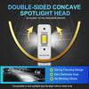 MAXGTRS 2x H3 Headlight LED Canbus No Fan High Beam 6500K White Yellow Car Fog Light Driving Lamp DRL 12V Mini Design