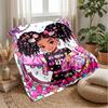 Magical Princess Sparkle Theme blanket Lightweight Warm Flannel Blanket Decorative Throw Blanket for Home Decoration