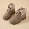 Fashion Autumn-spring Brown Women's Blue Boot Shoes Woman Boots Ankle Boots Woman Sneakers Sport Real Shors Brand Name Comfortable