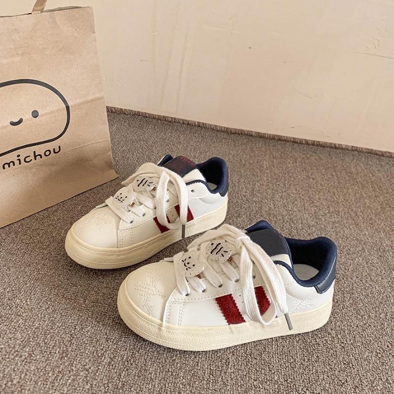 Little White Shoes Women's Spring and Summer New Versatile Student Shoes Women's Casual Platform Sports Lightweight Heightening Board Shoes
