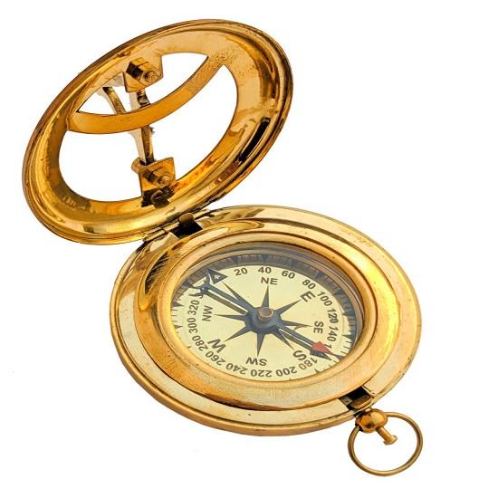 West London Sundial Pocket Compass Sundial Compass 10.16cm