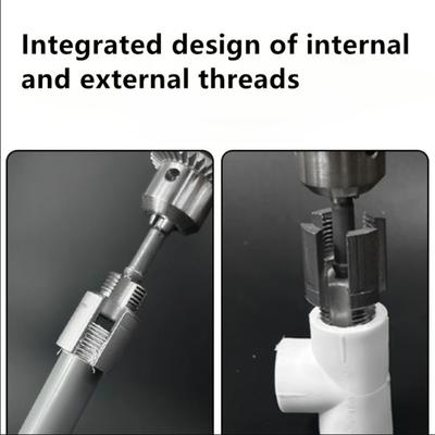 Integrated Water Pipe Thread Opener Electric Drill Pipe Threading Device PPR Thread Repair Tool for 1/2 DN15 3/4 DN20 Plumbing