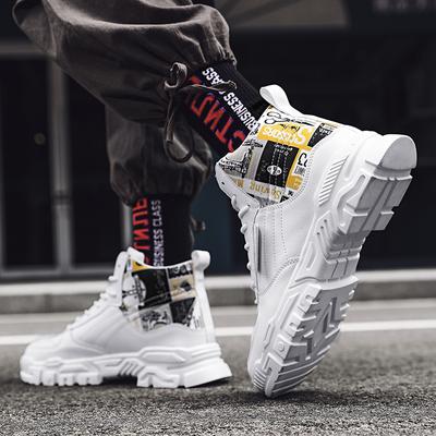 Men's High Top Sneakers Trend Hot Sale Comfortable Man Casual Shoes Outdoor Non-slip Breathable Men Shoes 39-44