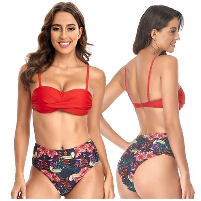 Brazylijski Strój Kąpielowy Dwuczęściowy Zestaw Bikini Majtki wyszczuplające XL