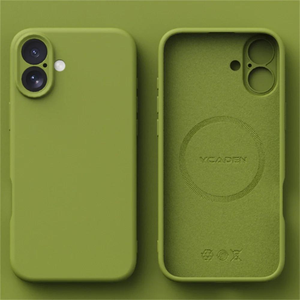 NEW Luxury Magsafe Wireless Charge Matte Cover For iPhone 16E 16 Plus 15 14 13 12 Pro Max 11 Camera Protection Back Cover