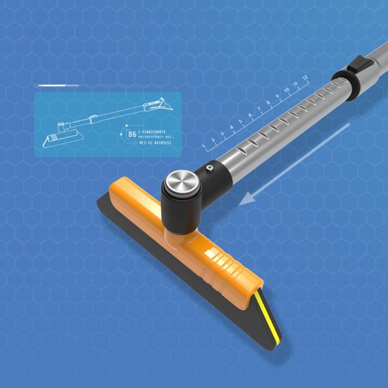 Narzędzie do usuwania śniegu Clean Tool Regulowane Rozsuwane Łopata do śniegu EVA Szczotka do usuwania śniegu Zmiotka do śniegu na przednią szybę do Samochodu SUV Ciężarówki