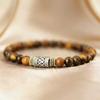 6mm Natural Stone Yoga Bracelet Unisex Sanskrit Meditation Beads Lucky Red Tibetan Buddhist Minimalist Design Luxury Retro Coupl