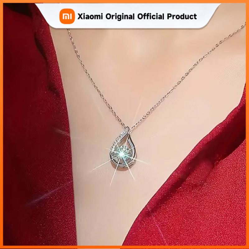 Xiaomi Huitan Classic Waterdrop Shaped Luxury Necklace for Women Inlaid AA Cubic Zirconia Eternity Engagement Necklace Female Jewelry