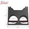 RLB-HILON Dash Mounted Dual Pull Out Cup Holder Compatible With Toyota T100 1993-1998 Year Replaces OEM 55620-34010 5562034010
