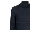 Emporio Armani High Neck Sweater With Stripe Details Men Sweater Blue 6K1MXG-1MXTZ-0931