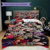 Soul Eater Pattern Bedding uilt Set uilt Cover Pillowcase Home Decoration Birthday Gift (1 * duvet cover + 2 * pillowcase without core)172