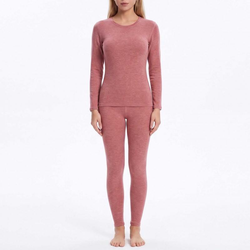 Winter Thermal Underwear Set Wool Silk Blend Warm Base Layer Men Women
