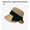 Wide Brim Cotton Linen Fisherman Hat With Bow Decoration For Summer And Spring Outings