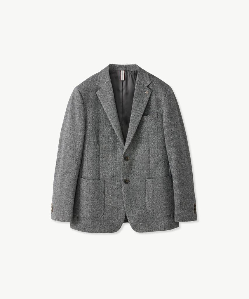 STCO Diems Wool Herringbone Jacket_Gray (Classic Fit)_Djavd02Csg